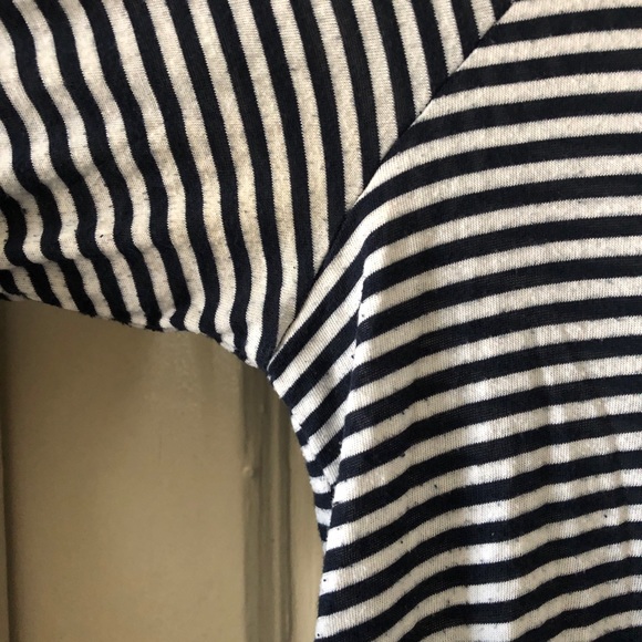 Splendid Short Sleeved Striped Hooded Tunic Size L - Picture 5 of 6